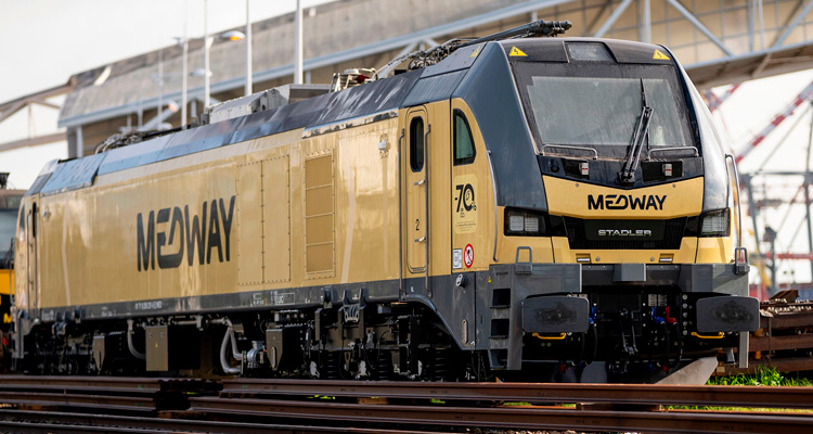 Locomotiva MEDWAY no Museu Ferrovi&aacute;rio M&oacute;ra La Nova