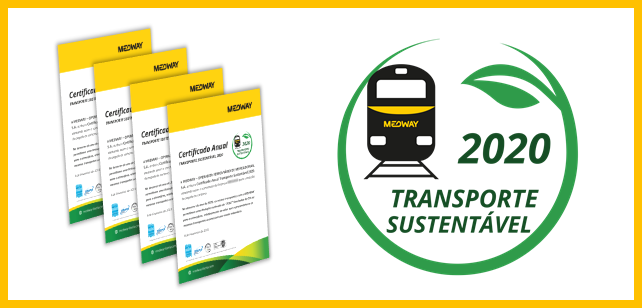 Certificado de Transporte Sustentável da MEDWAY